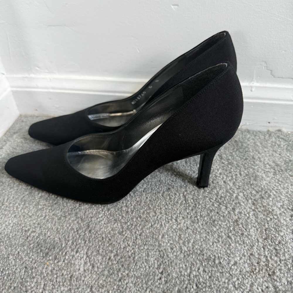 Stuart Weitzman Black Heel Pumps - Picture 2 of 8